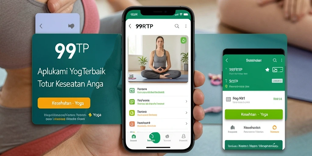 Antarmuka aplikasi 99RTP yang menampilkan latihan Yoga yang beragam.