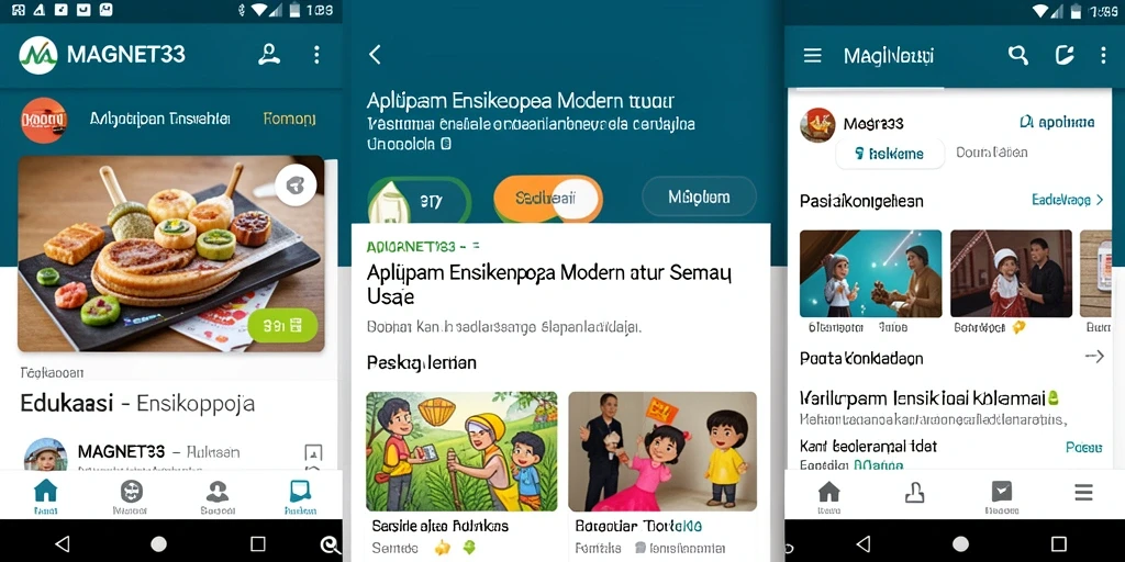 Tampilan antarmuka user-friendly MAGNET33 yang modern dan informatif.