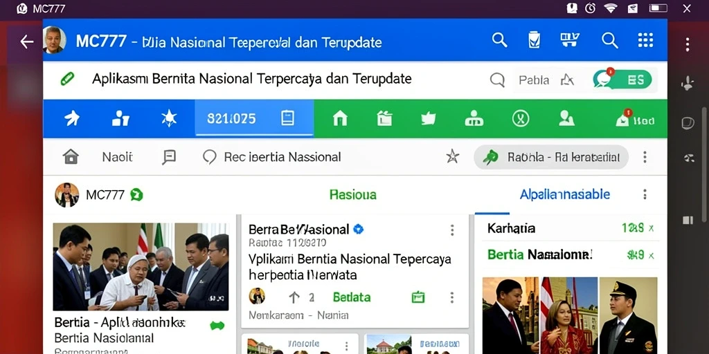 Tampilan antarmuka aplikasi MC777 yang user-friendly dan menarik.