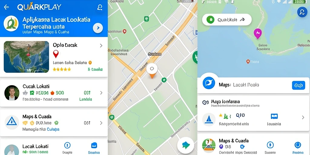 Antarmuka pengguna QUARKPLAY yang intuitif untuk Lacak Lokasi.