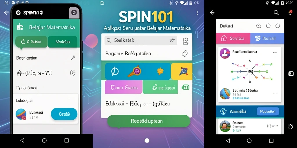 Tampilan antarmuka SPIN101 yang interaktif dan ramah pengguna.