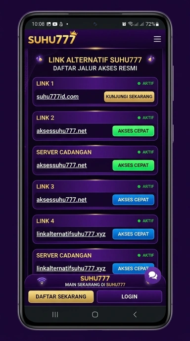 Jalur Link Alternatif suhu777 Terpercaya untuk User Android